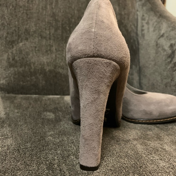 Grey Suede Heels - Picture 3 of 8